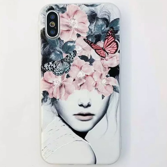 Accessories - NEW iPhone 7/8/7+/8+ Floral Butterfly Model Case